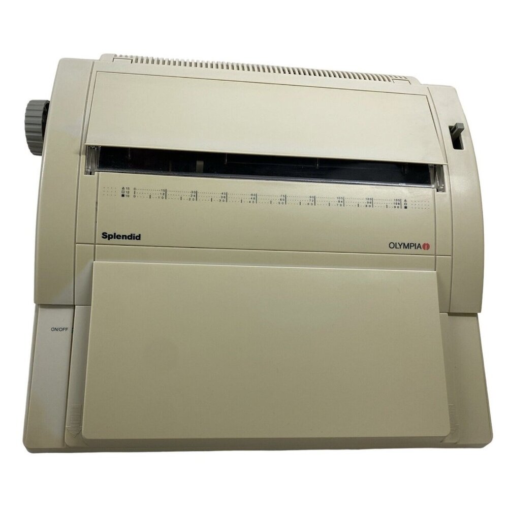 Olympia Splendid NA1HH memory correct typewriter in original box with manual